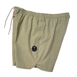 VISSLA Teens XXL Drills Eco Lastics Green Athletic Shorts W Elastic Waistband